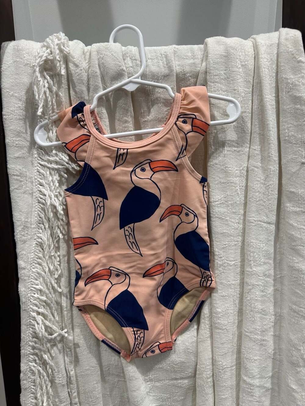 Tea Collection Toucan One Piece Swimsuit Size 18-24M Pink